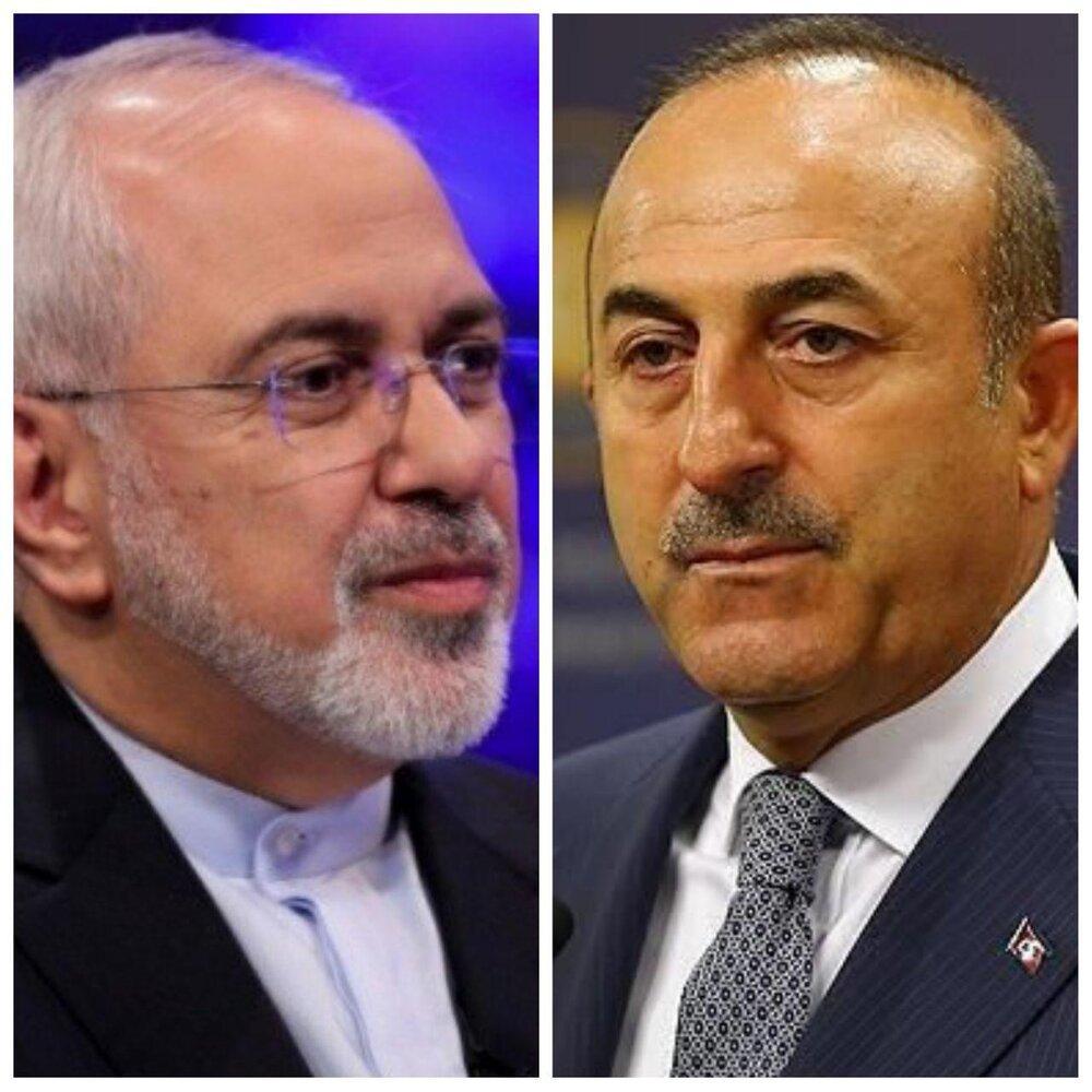 گفت وگوی تلفنی ظریف با وزیر خارجه ترکیه گفت وگوی تلفنی ظریف با وزیر خارجه ترکیه