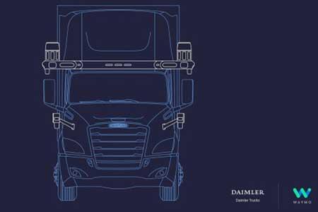 گوگل و دایملر کامیون خودران می سازند