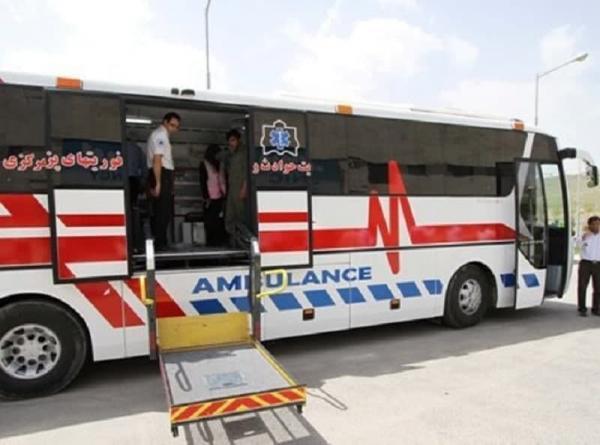 آغاز واکسیناسیون در اتوبوس آمبولانس اورژانس در تهران شروع واکسیناسیون در اتوبوس آمبولانس اورژانس در تهران