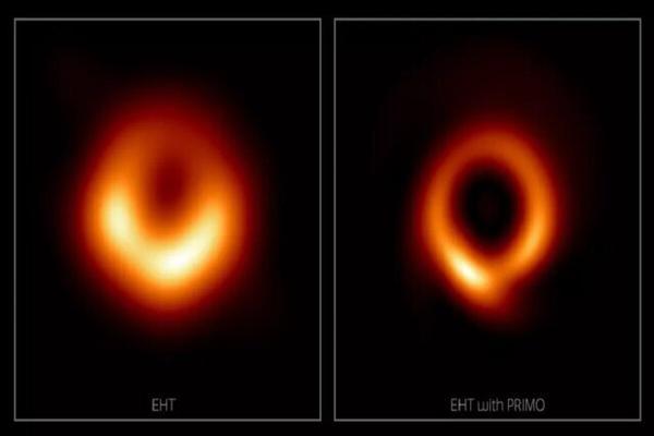 اولین عکس تاریخ از یک سیاه چاله، به دست هوش مصنوعی اصلاح شد