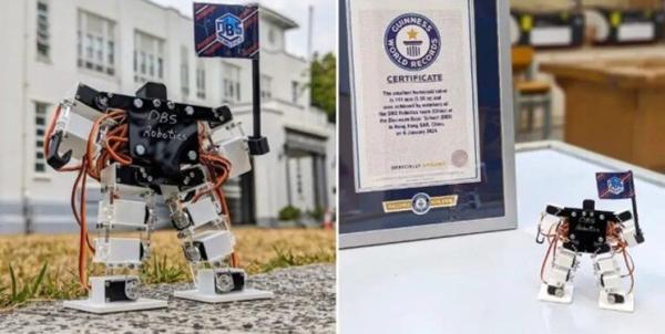 رکورد کوچک ترین ربات انسان نمای جهان شکسته شد