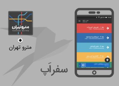 سفر اپ: اپلیکیشن مترو تهران